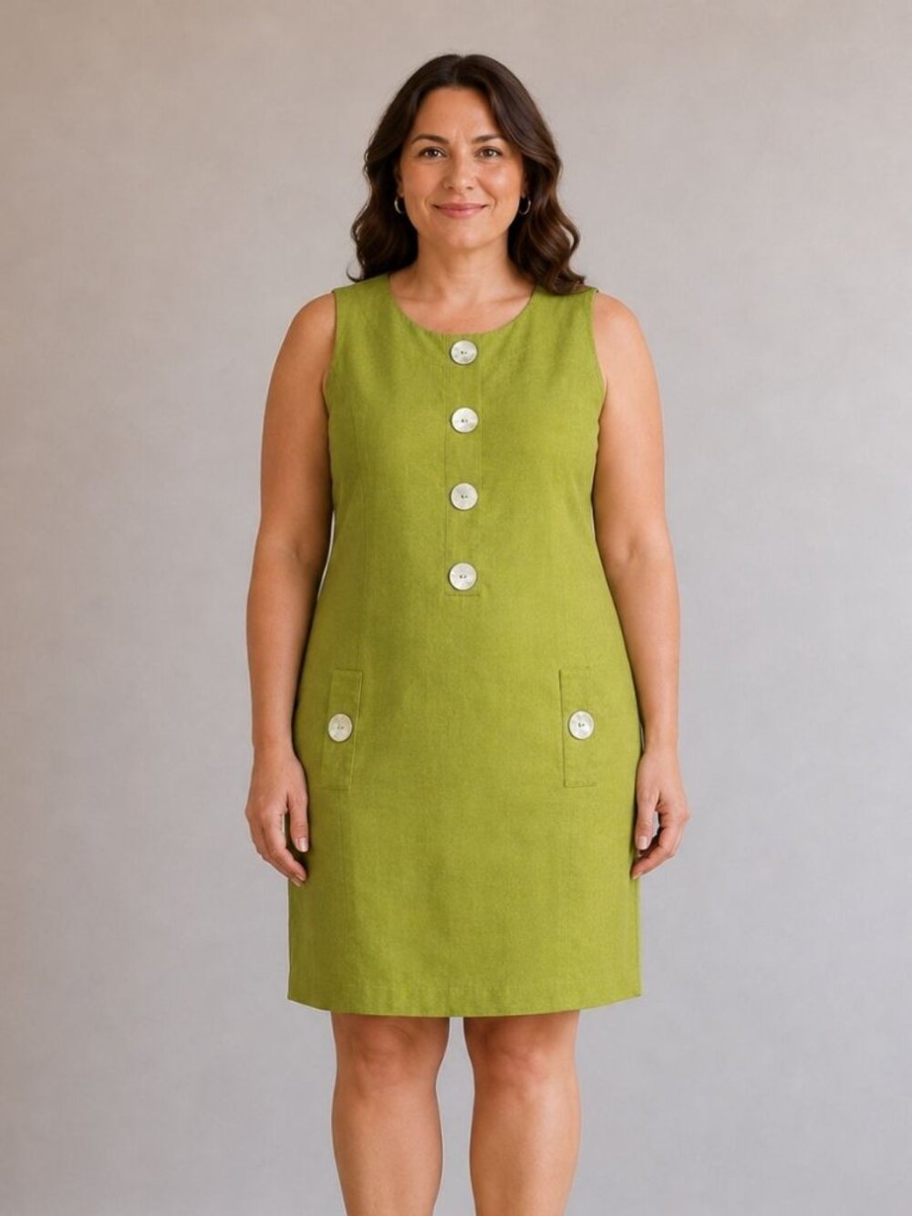 Entire Closet $5! 14P Jessica Howard Linen Blend Shift Dress